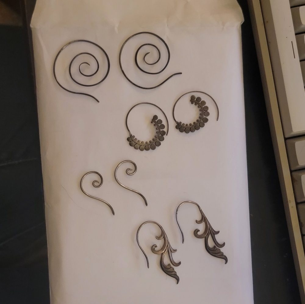 tribal festival earring lot